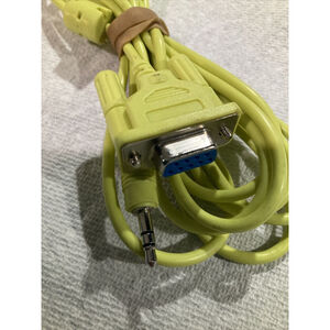 DB9 Female to Mini DIN8 Male Serial Console Cable Approx. 8ft Green Cord